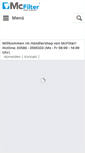 Mobile Screenshot of mcfilter.de