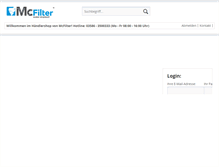 Tablet Screenshot of mcfilter.de